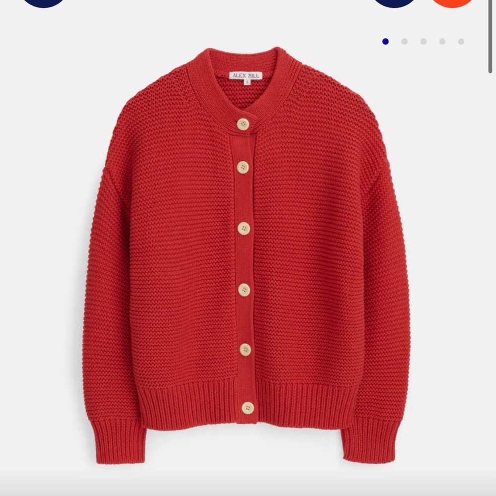 Alex Mill | Nico Cardigan in Red (NWT)
